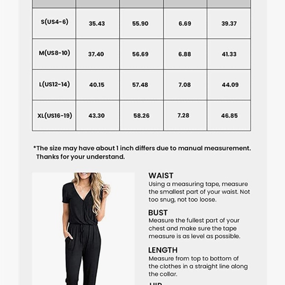 V-neck Jumpsuit - Picture 2 of 2